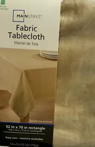 NEW! Mainstays Rectangular Fabric tablecloth 52"x70" - Picture 1 of 3