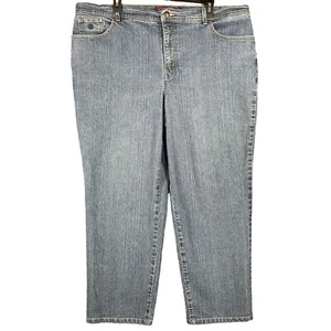 Gloria Vanderbilt Amanda Women’s 20W Chino Jeans Denim Pant Blue - Picture 1 of 12