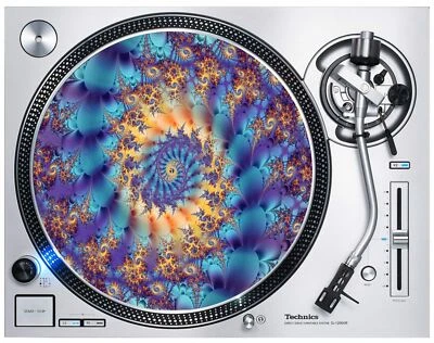 Fractal DJ Slipmat - Psychedelic Vinyl Decks Technics Turntable - Image 1 of 2