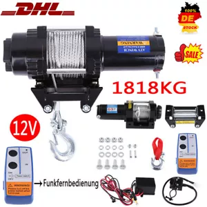 4000lbs Elektrische Seilwinde Winch ATV Anhänger LKW Auto 12V Fernbedienung Neu. - Bild 1 von 12