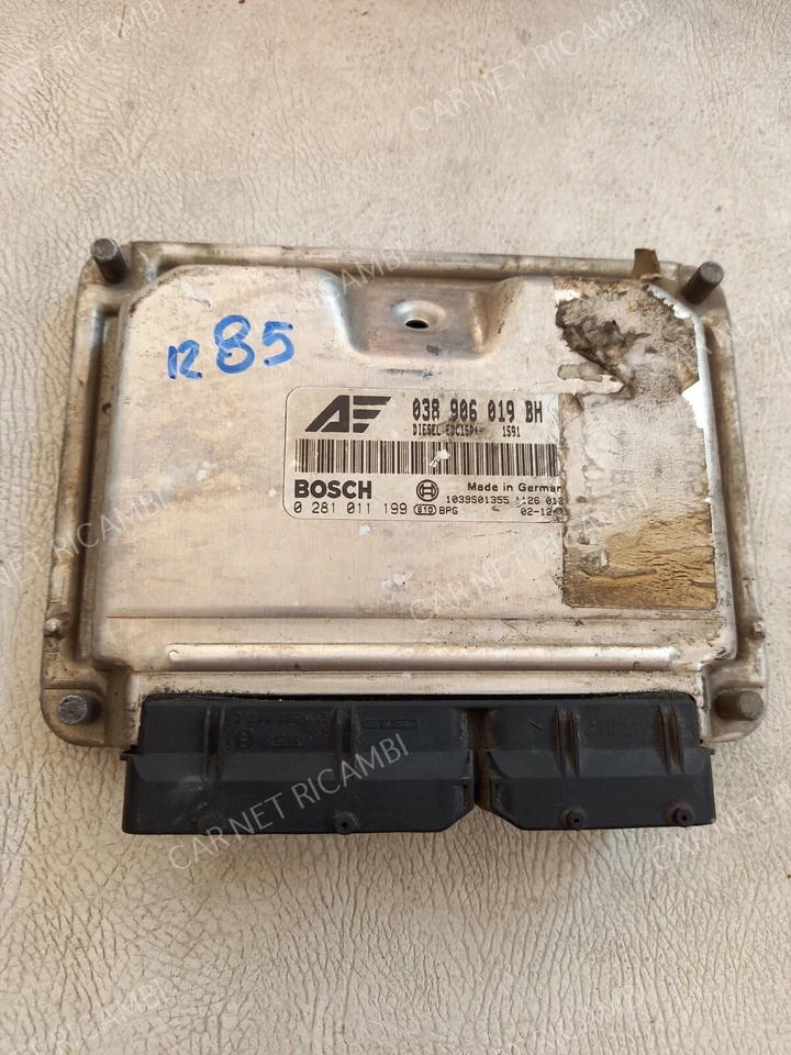 038906019BH 0281011199 BOSCH EDC15P+ CENTRALINA MOTORE VW SHARAN 1.9 TDI 96 KW - Immagine 1 di 4