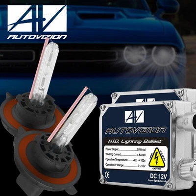 55W HID Xenon Bi-xenon Hi/Low Dual Beam Bulbs H4 9003 Headlight Conversion KIT - Image 1 of 4