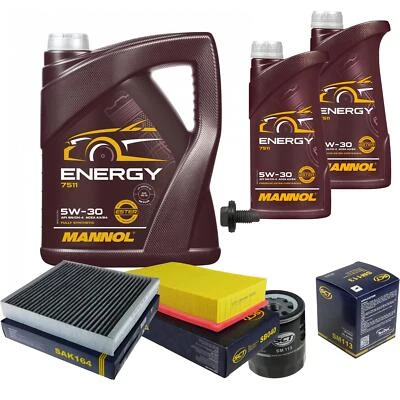 SCT Inspektionspaket 7 L MANNOL Energy 5W-30 für Ford Focus II Turnier DA_ 1.8 - Bild 1 von 4