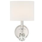 Crystorama Chimes 1 Light Sconce, Polished Nickel - CHI-211-PN