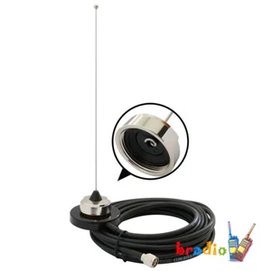 VHF 136-155 NMO Uchwyt magnetyczny z anteną do radia mobilnego / samochodowego17ft RG-58 - Zdjęcie 1 z 3