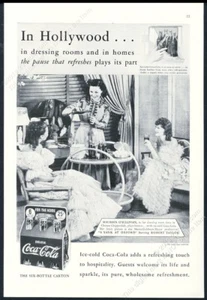 1938 Coca-Cola Maureen O'Sullivan foto Coca Cola anuncio impreso vintage - Imagen 1 de 1