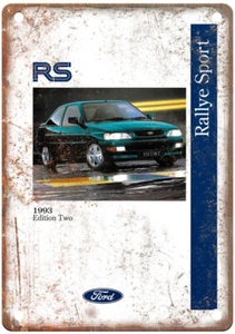 Ford Ralley Sport Catalouge C1 1993 vintage anuncio aspecto retro letrero de metal A9329 - Imagen 1 de 2