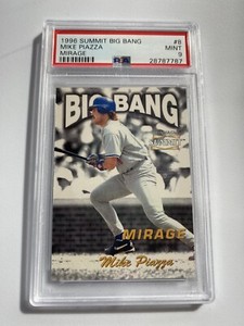 1996 Summit Big Bang Mirage #8 Mike Piazza PSA 9 MINT 387/500 POP 1, NO HIGHER