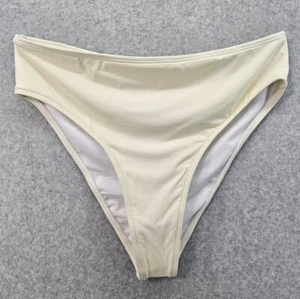 Bikini donna We Wore What nuovo senza etichette vita alta sfacciato slip Lg - Foto 1 di 4