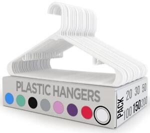 Utopia Home Plastic Hangers 20 Pack - Skirt Hangers  Assorted Colors , Sizes 