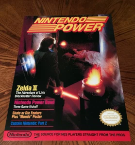 Nintendo Power Jan 1989 Zelda II 2 Adventure of Link video game 24" cover poster - Picture 1 of 4
