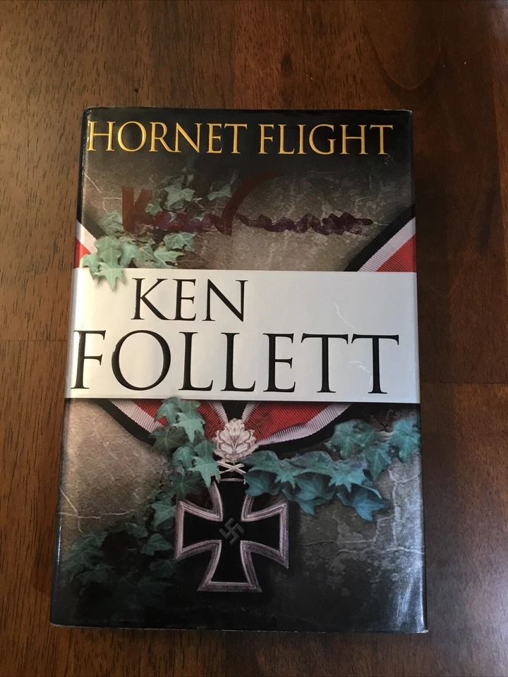 Hornet Flight Ken Follett Signed On Dust Jacket 1st Edition Hard Cover Read Foto 1 de 4