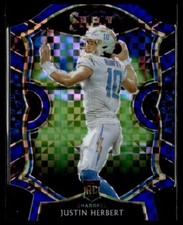 2020 Panini Select Blue Die Cut Prizm Justin Herbert RC #44 TS1
