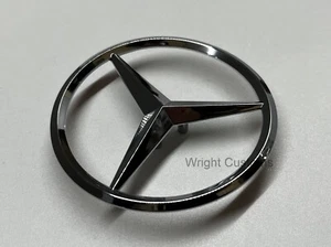 Chrom Silber Mercedes Benz E Klasse W213 Limousine Heck Kofferraum Stern Emblem A2138170116 - Bild 1 von 4