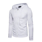Men Long Sleeve Zip Up Hooded Hoodie Sweatshirt Jacket Sports Coat With Pockets?