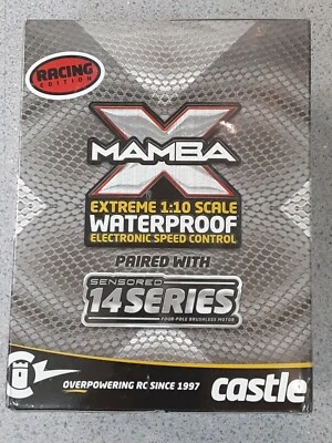 Castle Creations Mamba X 1/10 Brushless Combo w/1406 Sensored Motor 6900kV New!! - Image 1 of 4