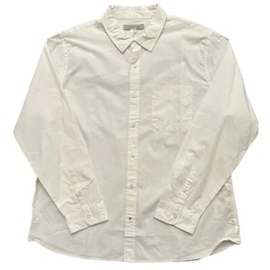 Outerknown Shirt Mens Size 2XL Long Sleeve Button Organic Cotton White NEW - Picture 1 of 6