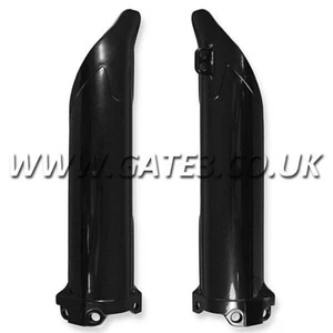 Kawasaki KX250F KXF250 2009-2022 schwarz Polisport Kunststoff vorne unten Gabelschutz - Bild 1 von 1