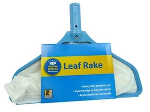 Aussie Gold Leaf Rake - Heavy Duty Pool Replacement Scoop Shovel Skimmer - Picture 1 of 4