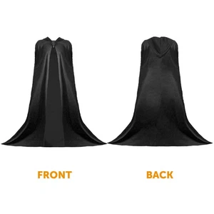TRAITOR HOODED CLOAK BLACK BEST OF BRITISH FANCY DRESS COSTUME THE TRAITORS SHOW - Picture 1 of 8