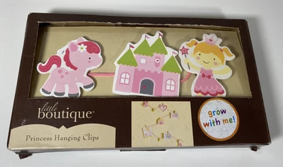 Little Boutique Princess Art Hanging Clips Wall Kids Room Nursery Babies R Us - Image 1 of 3