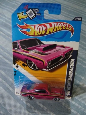 风火轮 Muscle Mania MOPAR '12 品红 '68 HEMI BARRACUDA #7/10 — 第 1/4 张图片
