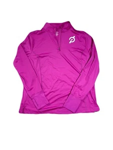 Pullover para mujer Peloton 1/4 cremallera rendimiento agujeros para pulgar rosa fucsia XL - Imagen 1 de 7