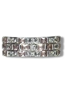 Anillo BP RBP6388 “Stacks Of Beauty” Creado en Laboratorio Melocotón Turmalina Rodio Talla 8 - Imagen 1 de 5