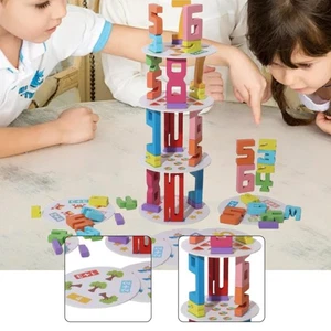 Wooden Building Blocks Math Blocks for Kids for Preschool Party Supplies - Picture 1 of 7
