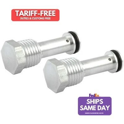 Allstar ALL90070, 2 Pack Natural Aluminum Oil Restrictors Standard Block Chevy 1 - Image 1 of 4