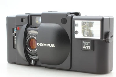 [MINT] Olympus XA2 35mm Film Camera Point &Shoot Black Body A11 Flash From JAPAN - Image 1 of 4