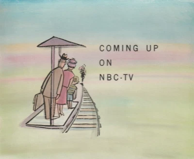 Original NBC Telop Bump Card Promo Photo 1950's Break # 2 DBW - Image 1 of 3