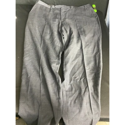 Ralph Lauren Wool Dress Pants Menswear Style P 40x30 Gray Plaid - Image 1 of 3