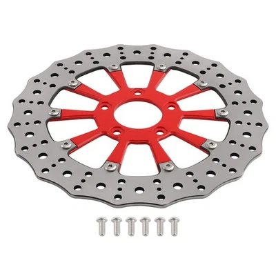 1PCS Floating 11.8 Front Brake Rotors for Harley-Davidson Softail 2015-2024 Red - Image 1 of 4