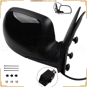 Right Side View Manual Folding Heated Black Fits 2000-2002 Chevy GMC Yukon XL - Picture 1 of 8