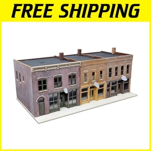 Walthers SceneMaster Merchant Row IV - Vibrant HO Scale Townhouse Building Kit - Picture 1 of 4