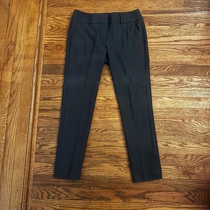 Ann Taylor Loft Julie Skinny Ankle Gray Pants Womens Size 2 Belt Loops Stretch - Picture 1 of 5