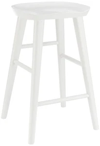 Vieno 25 3/4" White Wood Counter Stool - Picture 1 of 1