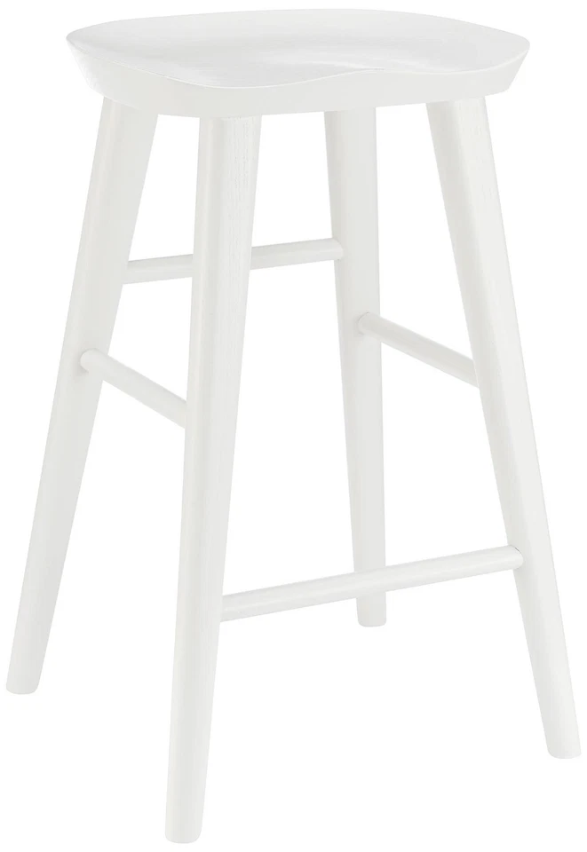 Vieno 25 3/4" White Wood Counter Stool - Image 1 of 1