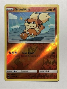 Growlithe SM Set Base 21/149 Reverse Holo Pokemon TCG - Foto 1 di 4