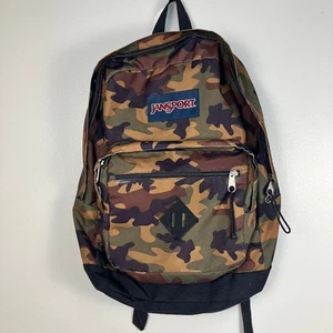 JanSport City Scout Backpack JS00T29A Camo Camouflage Book Bag Padded Straps - Picture 1 of 12