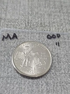 2000 D Washington Quarter State Massachusetts MA Uncirculated Listing 11 - Picture 1 of 3