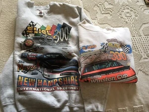 2 New Hampshire NASCAR’s Loudon Racetrack Sweatshirts 1993 & 1995 Size M - Picture 1 of 3