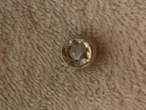 Lauren G Adams Rhodium & Enamel April Birthstone Charm Beads~ - Picture 1 of 3