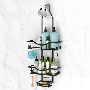 Shower Caddy Hanging Adjustable Shower Caddy, Rustproof Extended Length Shower C - Picture 1 of 9