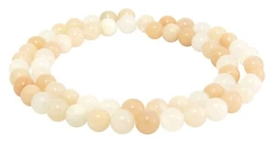 😏 Rosa aventurina 6,5 mm bolas perlas de piedras preciosas hebra para cadena Mala y más 😉 - Imagen 1 de 1