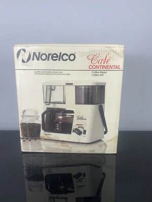 Norelco Cafe Continental 4 Cup Coffee Maker With Coffee Mill HB 5304 Unused Open - Image 1 of 4