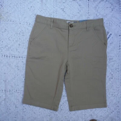 Girls Khaki Tan shorts school uniform size 10 Old Navy adjustable waist new  - Image 1 of 3