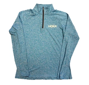 CONIGLIO RUNNING HOKA PULLOVER 1/4 ZIP GIACCA SPORTIVA BLU CHIARO TAGLIA M DONNA (92) - Foto 1 di 5