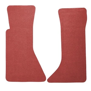 Unfinished Floor Mats for 1984-1990 C4 Corvette Flame Red Deluxe Cut Pile Carpet - Picture 1 of 1
